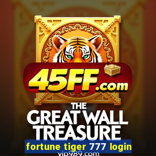 fortune tiger 777 login